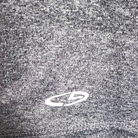 Champion Loose/Ample Black & Gray Top w/Drawstring Criss-Cross Straps, Size XL - Picture 6 of 9